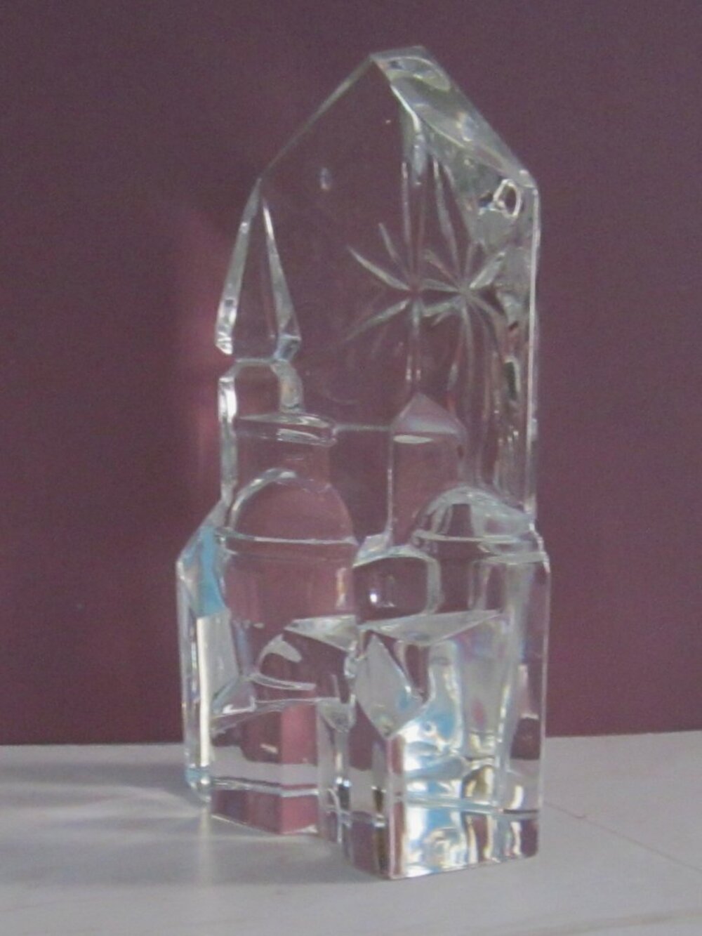 Avon Full Lead Crystal Bethlehem Nativity Sculpture Original Box Room Decor - Picture 5 of 10